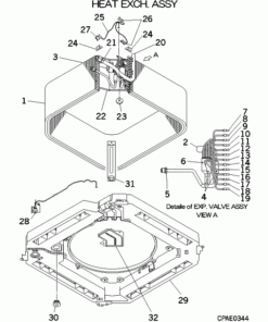 FDT90KXE6A/B HEAT EXCH. ASSY