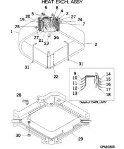 FDTA71KXE4A HEAT EXCH. ASSY