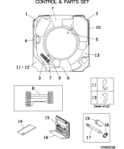 FDTA90KXE4A CONTROL AND PARTS SET