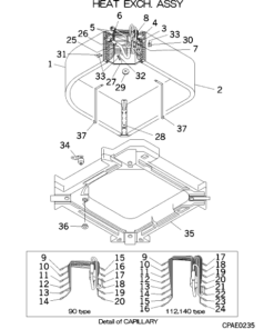 FDTA90KXE4A HEAT EXCH. ASSY