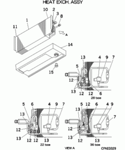 FDTQ28KXE6 HEAT EXCH. ASSY