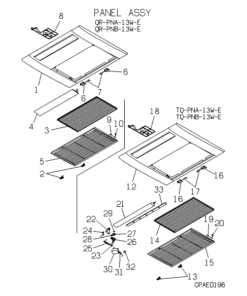 FDTQJ22HKXE3 PANEL ASSY
