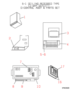 FDTS251HKXE2 CONTROL AND PARTS SET
