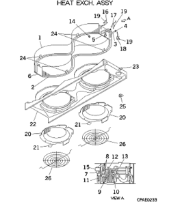 FDTWA112KXE4 HEAT EXCH. ASSY
