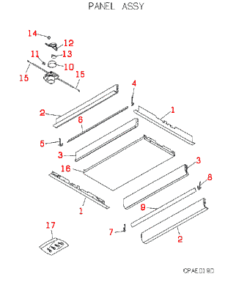 FDTWA112KXE4 PANEL ASSY