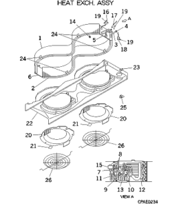 FDTWA140KXE4 HEAT EXCH. ASSY