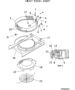 FDTWA28KXE4 HEAT EXCH. ASSY