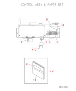 FDTWJ28HKXE2B CONTROL ASSY AND PARTS SET