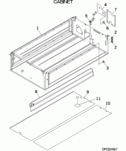 FDU280KXZE1/1 CABINET ASSY