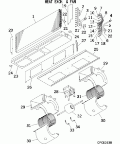 FDUA100VF2/1 HEAT EXCH. AND FAN