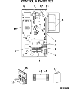 FDUA801 CONTROL AND PARTS SET