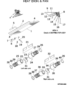 FDUA801 HEAT EXCH. AND FAN