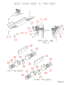FDUJ224HKXE HEAT EXCH. AND FAN