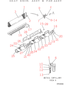 FDUM1001HKXE HEAT EXCH. AND FAN