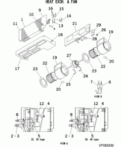 FDUMA28KXE5R HEAT EXCH. AND FAN