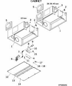 FDUMA36KXE5R CABINET ASSY