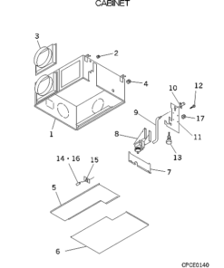 FDUMA45KXE4A CABINET ASSY
