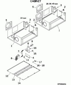 FDUMA45KXE5R CABINET ASSY
