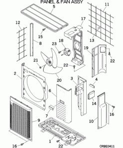 SCM71ZM-S1 PANEL AND FAN ASSY