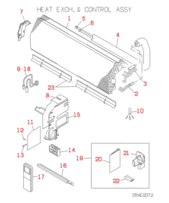 SRK501HENF-A HEAT EXCH. AND CONTROL