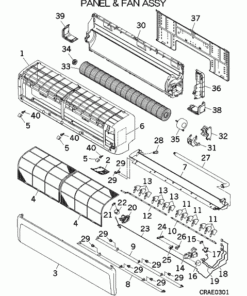 SRK71ZRA-W PANEL AND FAN ASSY