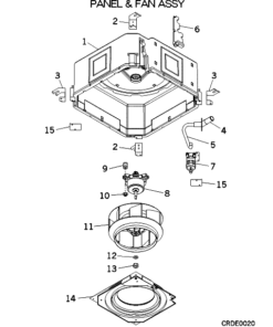 STM25ZF-S PANEL AND FAN ASSY