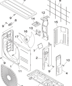 DXC09ZMA-S/A PANEL AND FAN ASSY