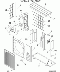 DXC21Z4-S PANEL AND FAN ASSY