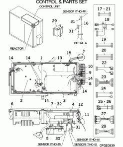 DXCA24VNX CONTROL AND PARTS SET
