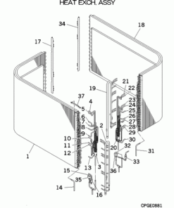 ESA30E-25/B HEAT EXCH. ASSY