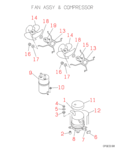 FDC1008HES3 FAN AND COMPRESSOR
