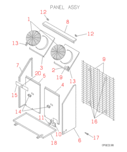 FDC1008HES3 PANEL ASSY