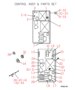 FDC2001HKXRE2 CONTROL AND PARTS SET