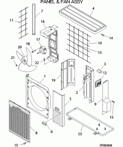 FDC90VNP PANEL AND FAN ASSY