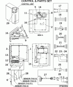FDCA125VNX CONTROL AND PARTS SET