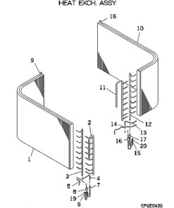 FDCA224HKXRE4R HEAT EXCH. ASSY
