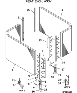 FDCA335HKXRE4-K HEAT EXCH. ASSY