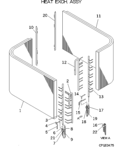 FDCA400HKXE4BR HEAT EXCH. ASSY