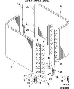 FDCA504HKXE4BR HEAT EXCH. ASSY