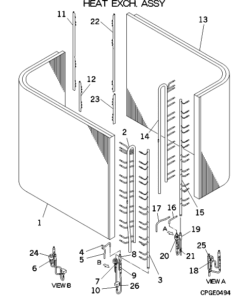 FDCA560HKXRE4A HEAT EXCH. ASSY