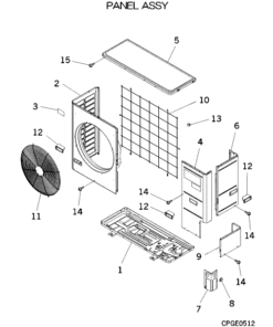 FDCVA502HENR PANEL ASSY