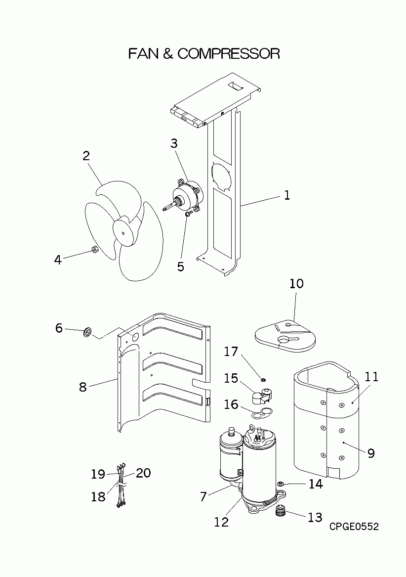 FDCVA602HENAR FAN AND COMPRESSOR MRE Spare Parts