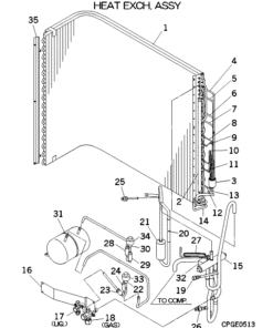 FDCVA602HENR HEAT EXCH. ASSY