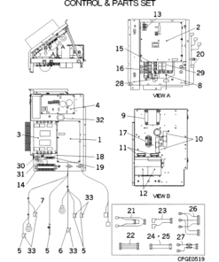 FDCVA802HESR CONTROL AND PARTS SET