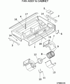 FDE36KXE6D FAN ASSY AND CABINET