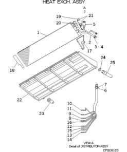 FDENA201R HEAT EXCH. ASSY