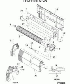 FDK36KXE6D HEAT EXCH. AND FAN