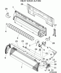 FDK71KXE6D HEAT EXCH. AND FAN