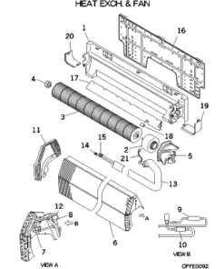 FDKA36KXE4R HEAT EXCH. AND FAN