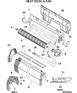 FDKA56KXE4R HEAT EXCH. AND FAN
